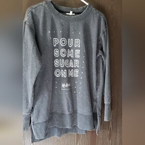 Gray Cotton Blend Def Leppard Sweatshirt